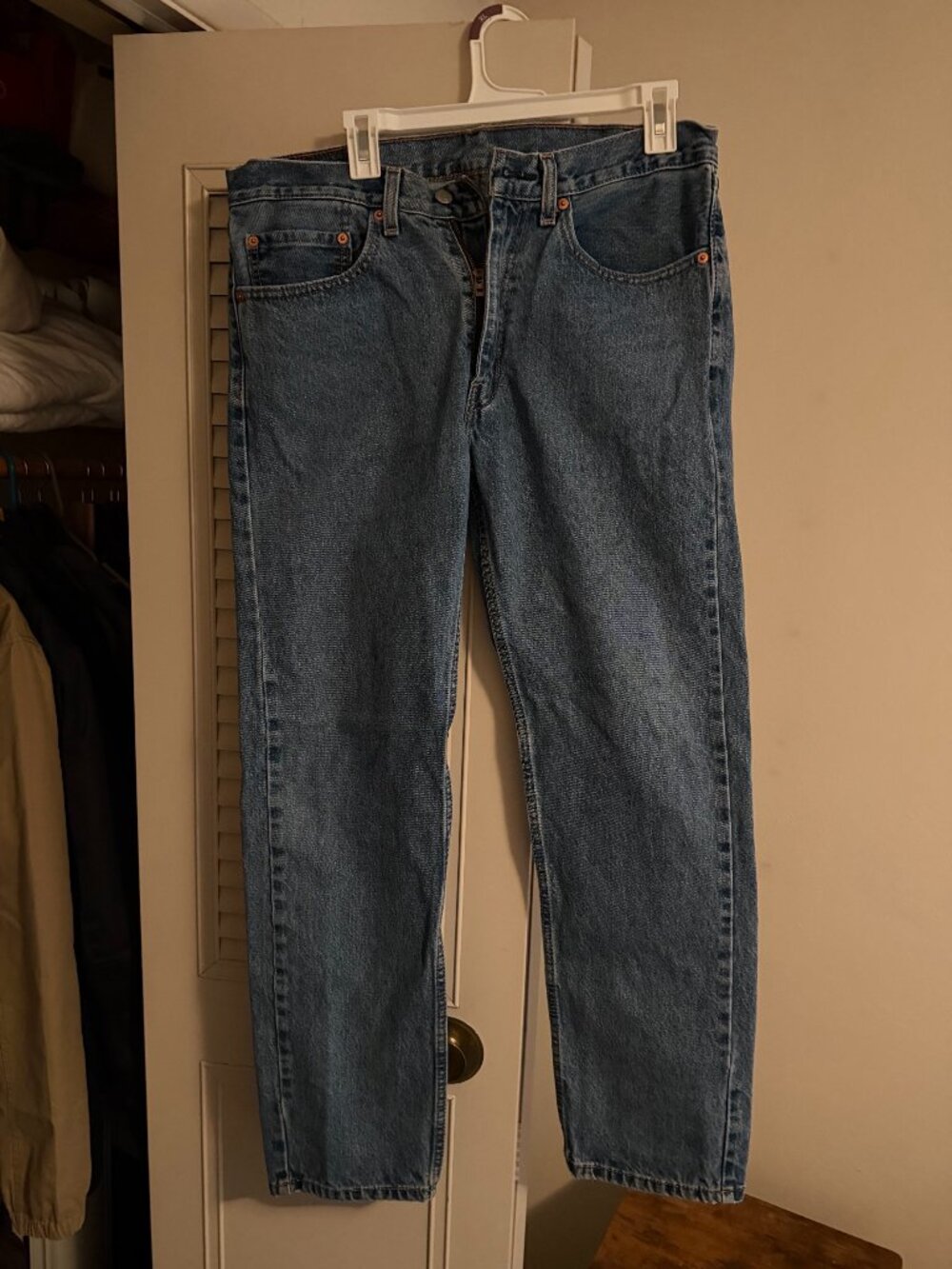 Levi's 505 Blue Jeans 34 x 32 100% Cotton